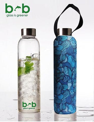 GLASS IS GREENER + CARRY COVER - 750 ML - Wind Print
