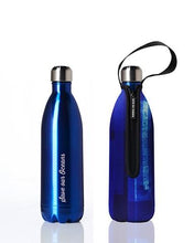 Load image into Gallery viewer, Stainless Steel Insulated Bottle + Carry Cover 1000ml - Blue Blaze Print