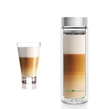 Load image into Gallery viewer, Glass is Greener: Double Wall Thermal Tea Flask + Carry Cover 500 ML - Banana Print