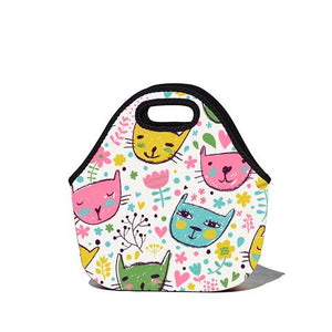 Lunchtime Bag - Cats Print